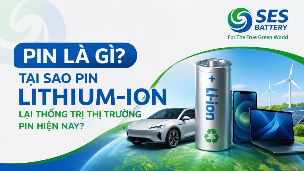 Pin là gì? Tại sao pin Lithium-ion lại thống trị thị trường pin hiện nay?